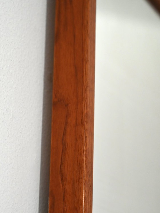 Image 1 of Scandinavische teakhouten spiegel uit de jaren 60