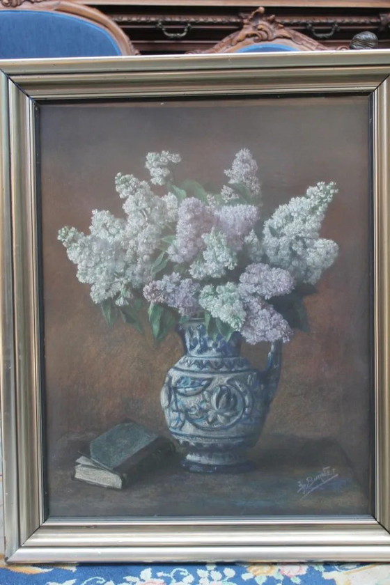 Painting "Lilacs in a vase" – Paintings & Drawings, Wood (photo 4 of 14)