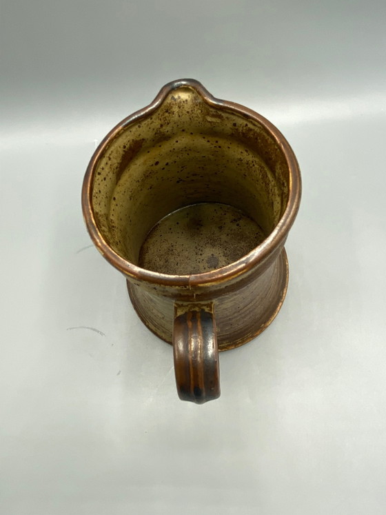Rocaille Pyriet Aardewerk Kan – Japans Geregistreerd Ontwerp – jaren 70 – Servies, Organic Modern (photo 5 of 9)