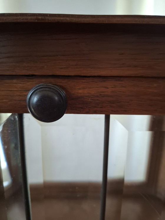 Image 1 of Prachtig, vintage thee kastje met afneembaar dienblad!