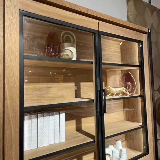 Metalo Buffet Cabinet 2 Glass Doors 2 Drawers – Henders &Amp; Hazel, Plexiglass, Fiberglass (photo 3 of 3)