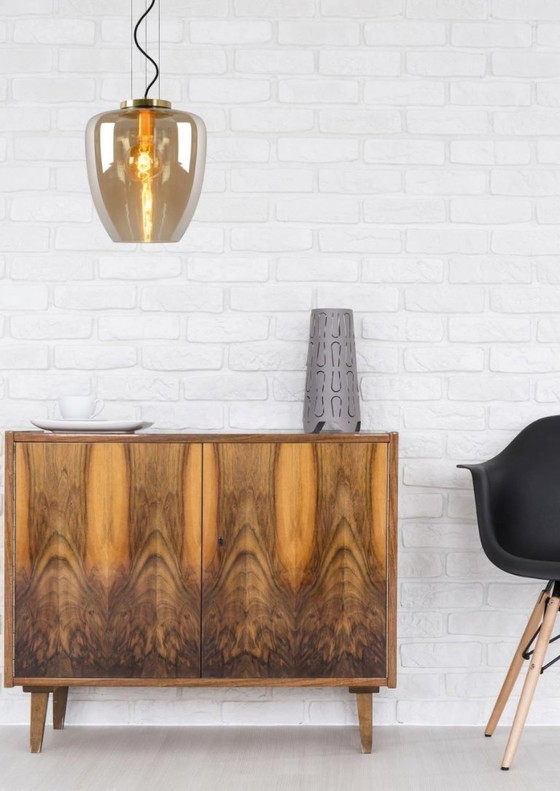 Image 1 of Lucide FLORIEN - Pendant light - Ø 28 cm - 1xE27 - Amber
