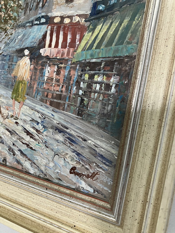 Image 1 of Ölgemälde Caroline Burnett, streetview Paris 3 Stück!