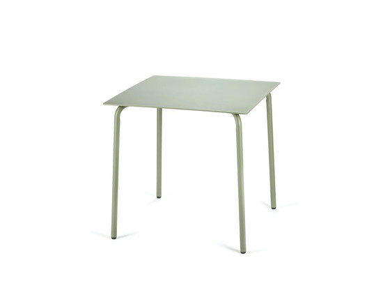 Image 1 of 2x SERAX August garden table by Vincent van Duysen (75x75 green/eucalyptus)