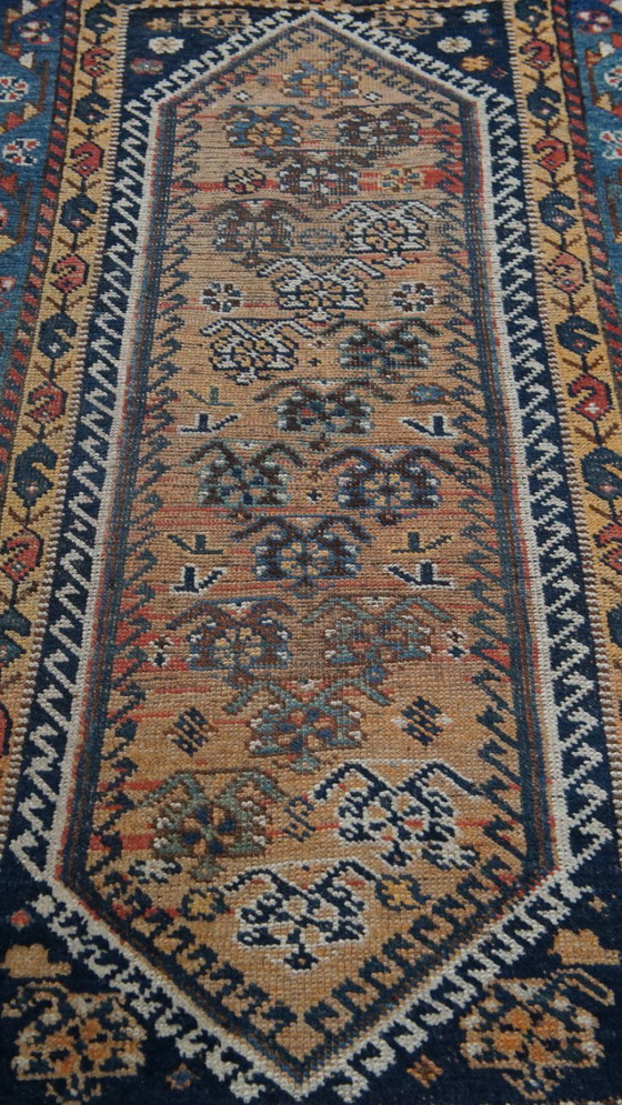 Image 1 of Alfombra oriental antigua anudada a mano 172x88cm