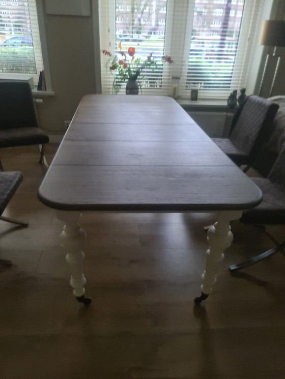 Image 1 of Oak wooden dining table
