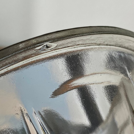 Image 1 of Antique conical-shaped glass jam jar with facets