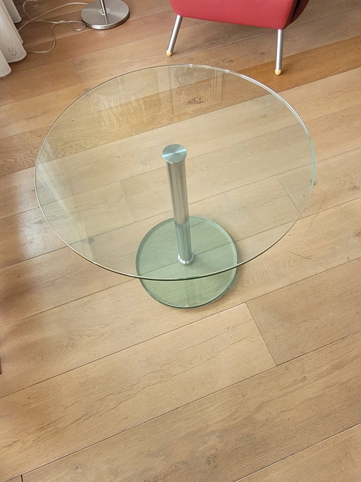 Tavolino in vetro, diametro 55 cm