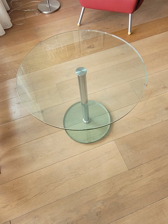 Image 1 of Tavolino in vetro, diametro 55 cm