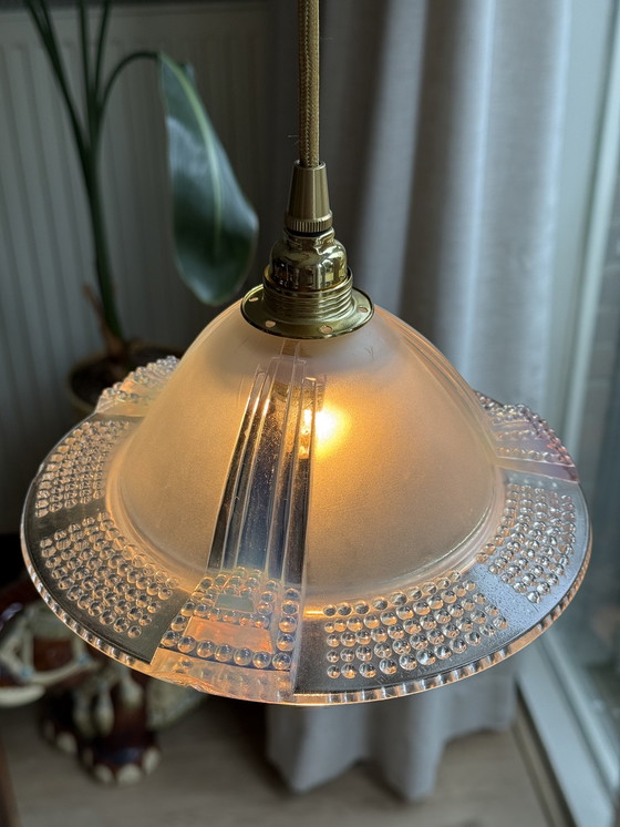 Image 1 of Art Deco holophane lamp