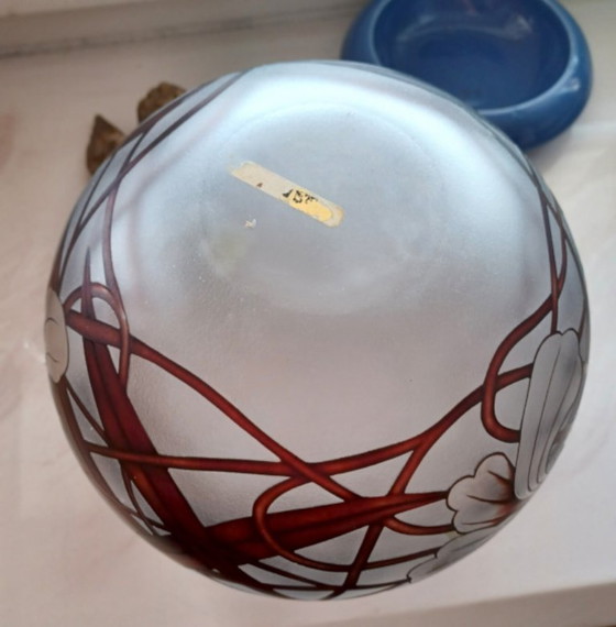 Jerzy Maraj — Rose Bowl, 1990 PRL Vintage Polish Studio Glass – Vases (photo 4 of 5)
