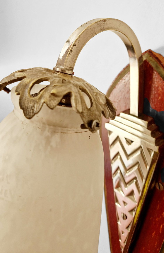 Image 1 of Art Nouveau wall lamp - Müller Frères - 1920