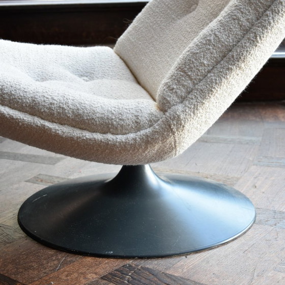 Artifort F511 Armchair, Textile, Metal, White (photo 6 of 7)