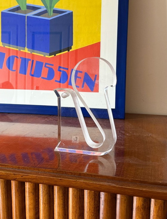 Image 1 of Silvio Russo, sculpture écureuil en lucite, Guzzini Italie années 1970