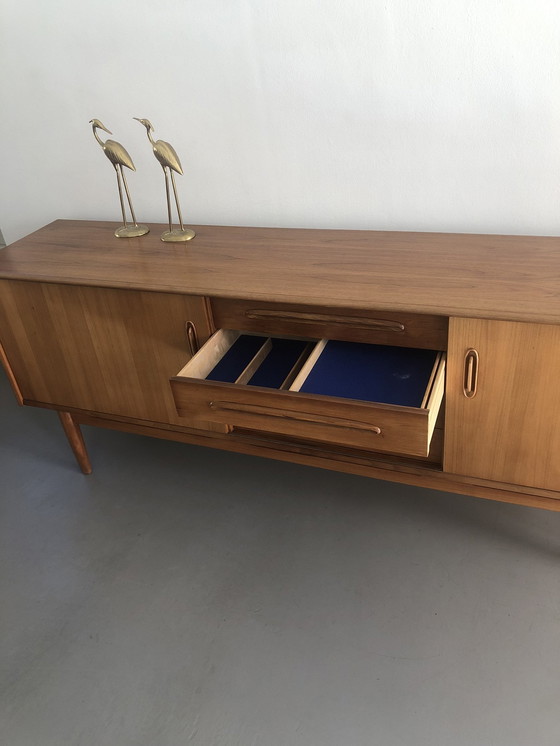 Image 1 of Credenza vintage di design in teak “Cortina” di Nils Jonsson per Troeds Möbelfabrik a Bjärnum