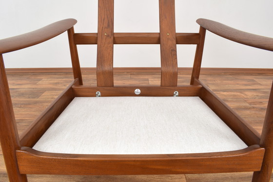 Image 1 of Mid Century Deense Teakhouten Fauteuil Fd-164 van Arne Vodder voor France & Son, 1960S.