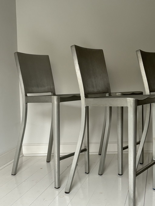 4X Tabourets de bar Philippe Starck Emeco Hudson