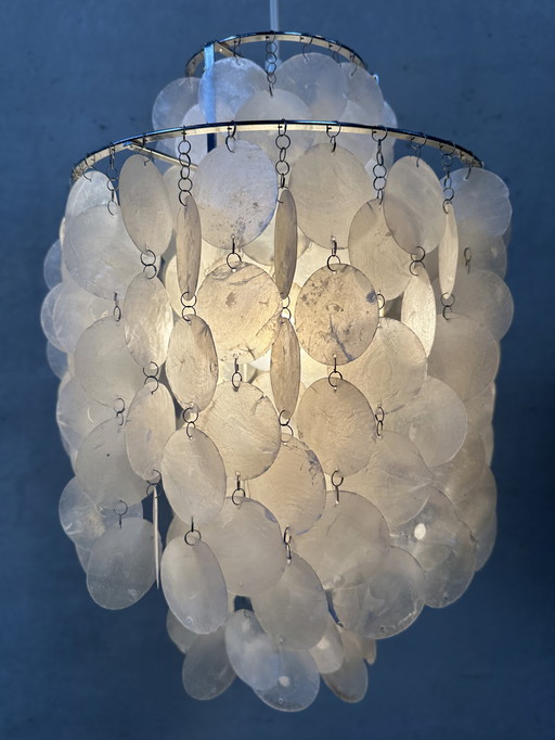 Vintage capiz hanglamp