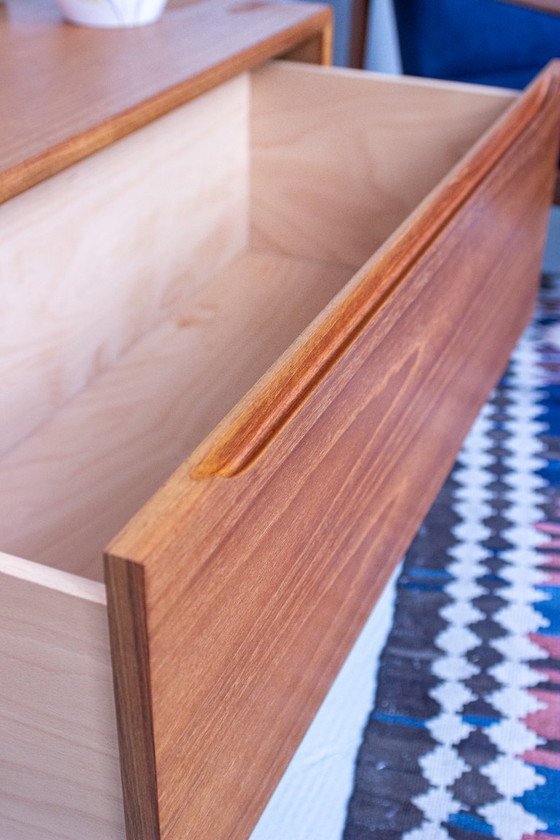 Image 1 of Vintage Teak Lowboard Sideboard Chest of Drawers Danish Mid-Century 1960s