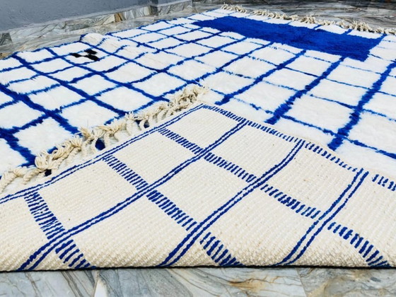 Image 1 of Tapis berbère bleu en authentieke laine 300cmx200cm