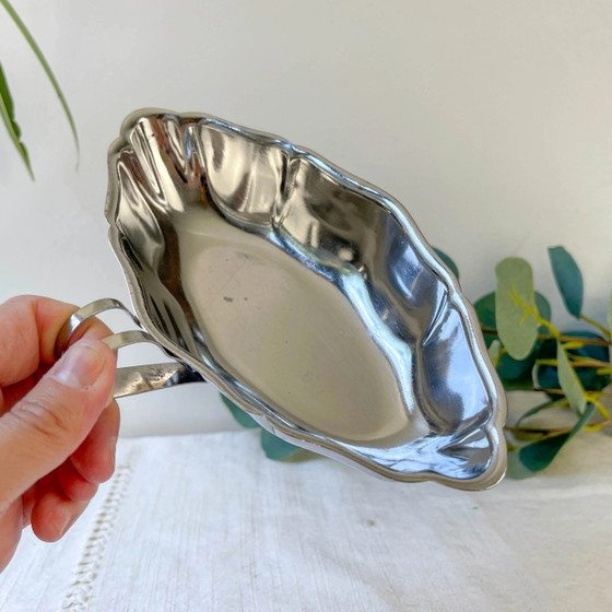 Vintage 70s Stainless Steel Gravy Boat – Crockery, Retro (photo 5 of 8)