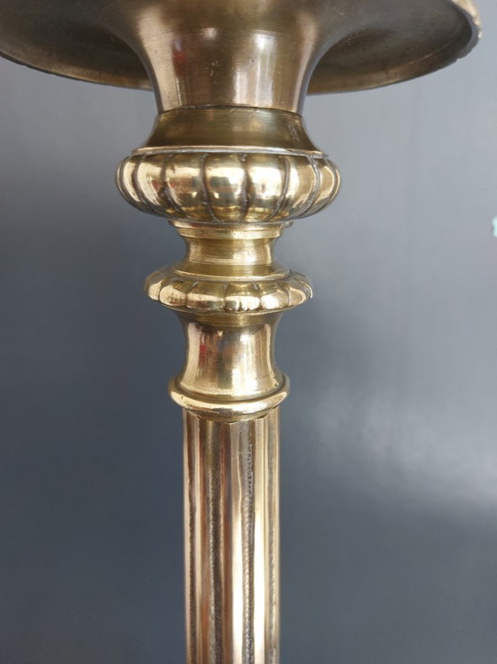 Image 1 of Candelabro da cappella in bronzo del XIX secolo