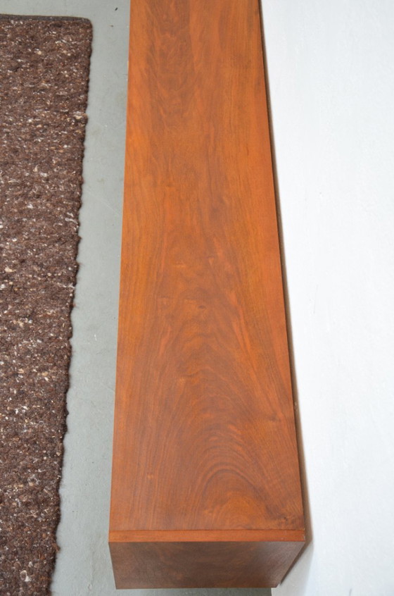Image 1 of Open sideboard vintage vinyl walnut 70s lowboard phono HiFi