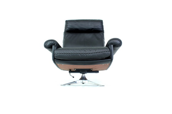 Image 1 of as new ! de Sede DS-31 1st Series Lounge Chair Fauteuil, cuir et aluminium Base rocking Mechanism, fully restored ! LP 7005,- € 