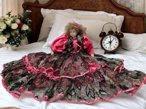 Grande bambola d’arredo vintage da collezione