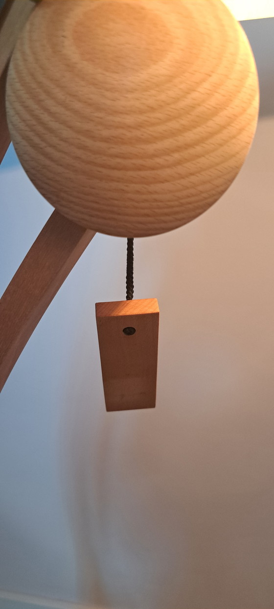 Image 1 of DOMUS Type 6304 Adjustable Floor Lamp – Original Lunopal Shade