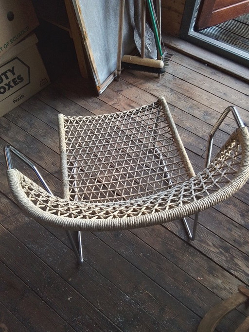 4 design eetkamerstoelen – Textile, Chrome (photo 2 of 5)