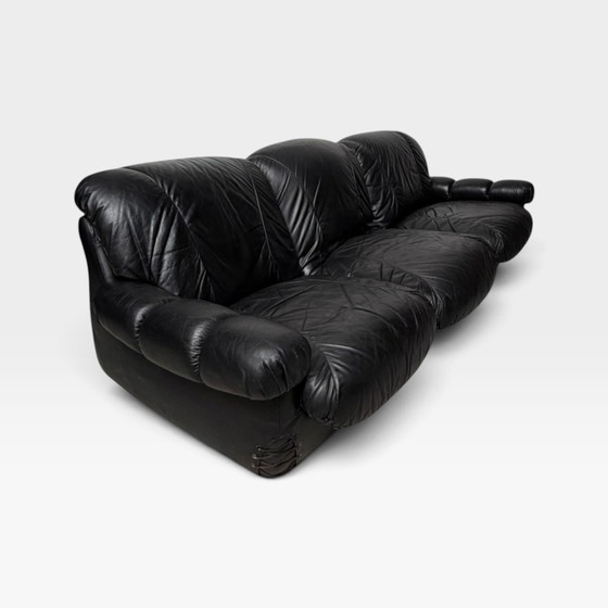 Sofa from the 70s – 3-5 seaters, Leather (photo 15 of 15)