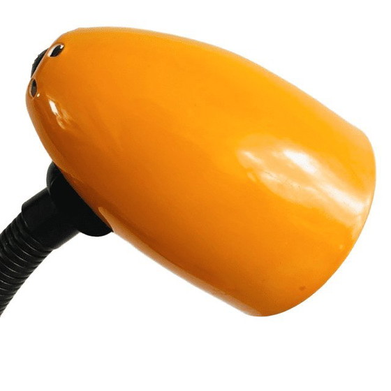 Image 1 of Vintage Flexolamp desk lamp orange yellow Memphis Milano 1980s