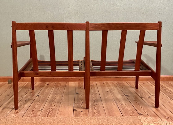 Divano Lounge Vintage Arne Vodder 2 posti / Teak / Glostrup Anni '60 Danese – Divani 2 posti, Wood (photo 5 of 8)