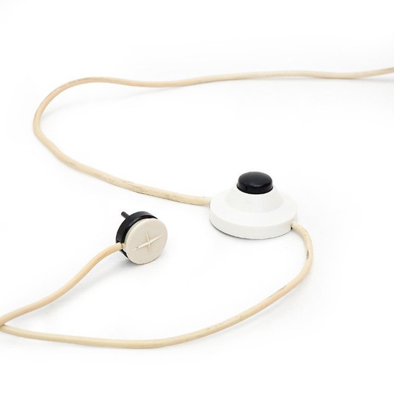 Image 1 of Orange and white glass floor lamp by Stilux, 1970s