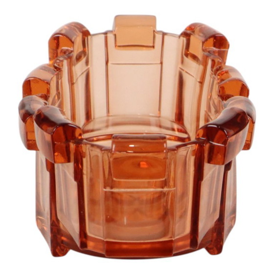 Art Deco Schaal Jardinière Stolze Hermanova Kubistisch – Plantenbak, Glass (photo 5 of 18)