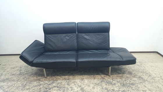 Image 1 of Sofá de diseño De Sede ds 450, sofá de cuero, sofá negro funcional.