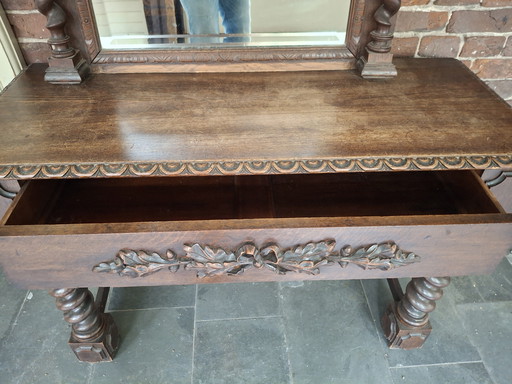Sideboard with matching mirror
