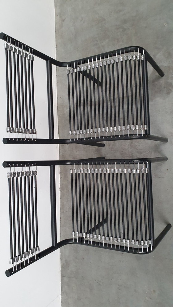 Rene Herbst Sandows design chairs Bauhaus Vintage sandow I – Dining chairs, Metal, Rubber (photo 7 of 17)