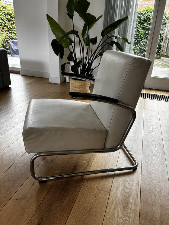 Image 1 of Gispen Dutch Originals 405 Design Fauteuil In Wit Leer