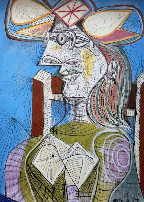 Pablo Picasso (1881-1973), Femme Assise (Dora), 1938, Copyright Succession Picasso/Biledkunst, 2013 – Poster (photo 3 of 10)