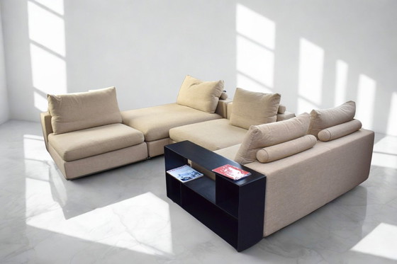 Image 1 of New condition Flexform Groundpiece XL modular design lounge sofa
