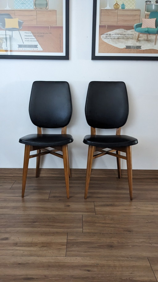 6 vintage Scandinavian design chairs