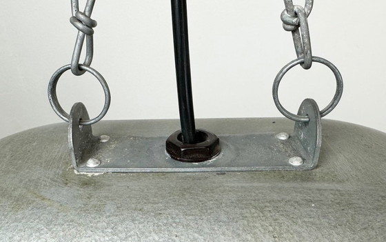 Image 1 of Lámpara colgante industrial polaca ovalada de gran tamaño, de Predom Mesko, década de 1960