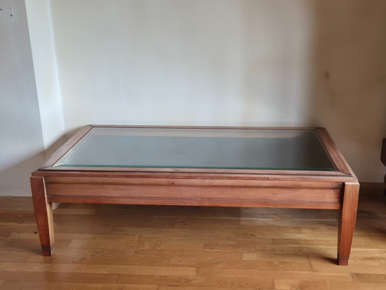 Vitrine-Couchtisch mit Staufach – Couchtische, Glass, Wood (photo 2 of 5)