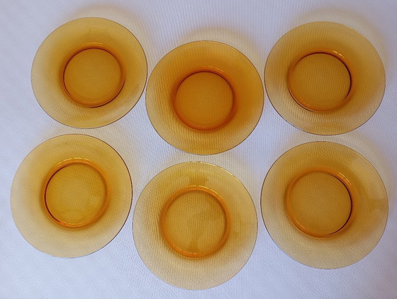 Image 1 of Vereco vintage amber dinner plates