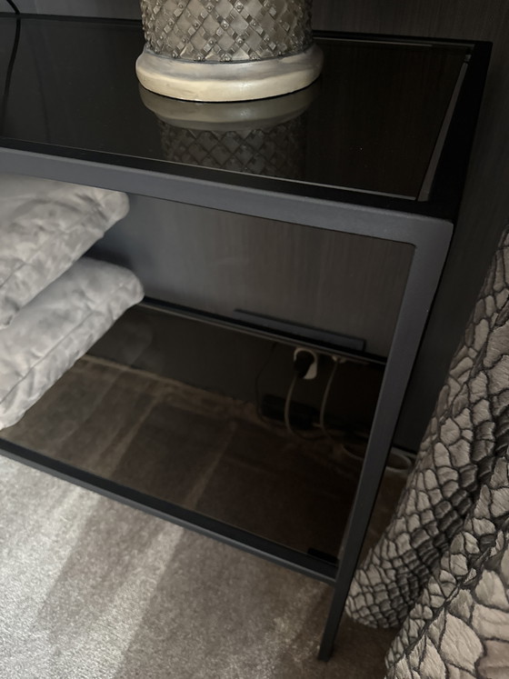 Side-Table Glas En Metaal – tv-meubelen, Metal (photo 4 of 5)