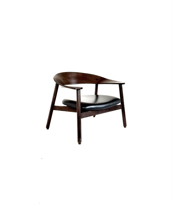 Danish Design Lounge Armchair ‘102’, Henrik Bønnelycke ‘00 – Wood, Leather (photo 13 of 13)