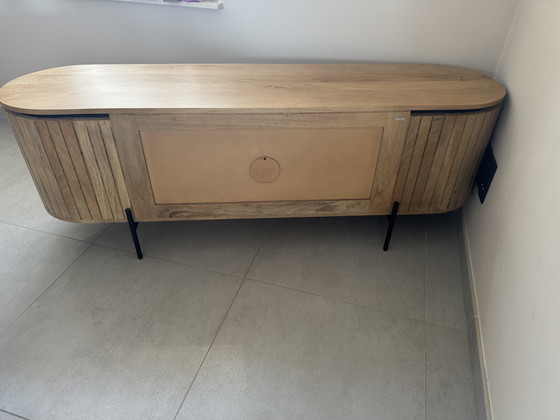 Image 1 of Mueble para TV y mesa auxiliar de 160 cm – Excelente diseño | Mueble para TV en madera de mango de 160 cm - Excelente estado