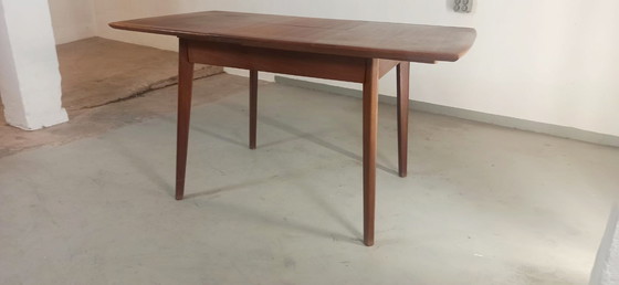 Image 1 of Mid century teak extendable dining table 